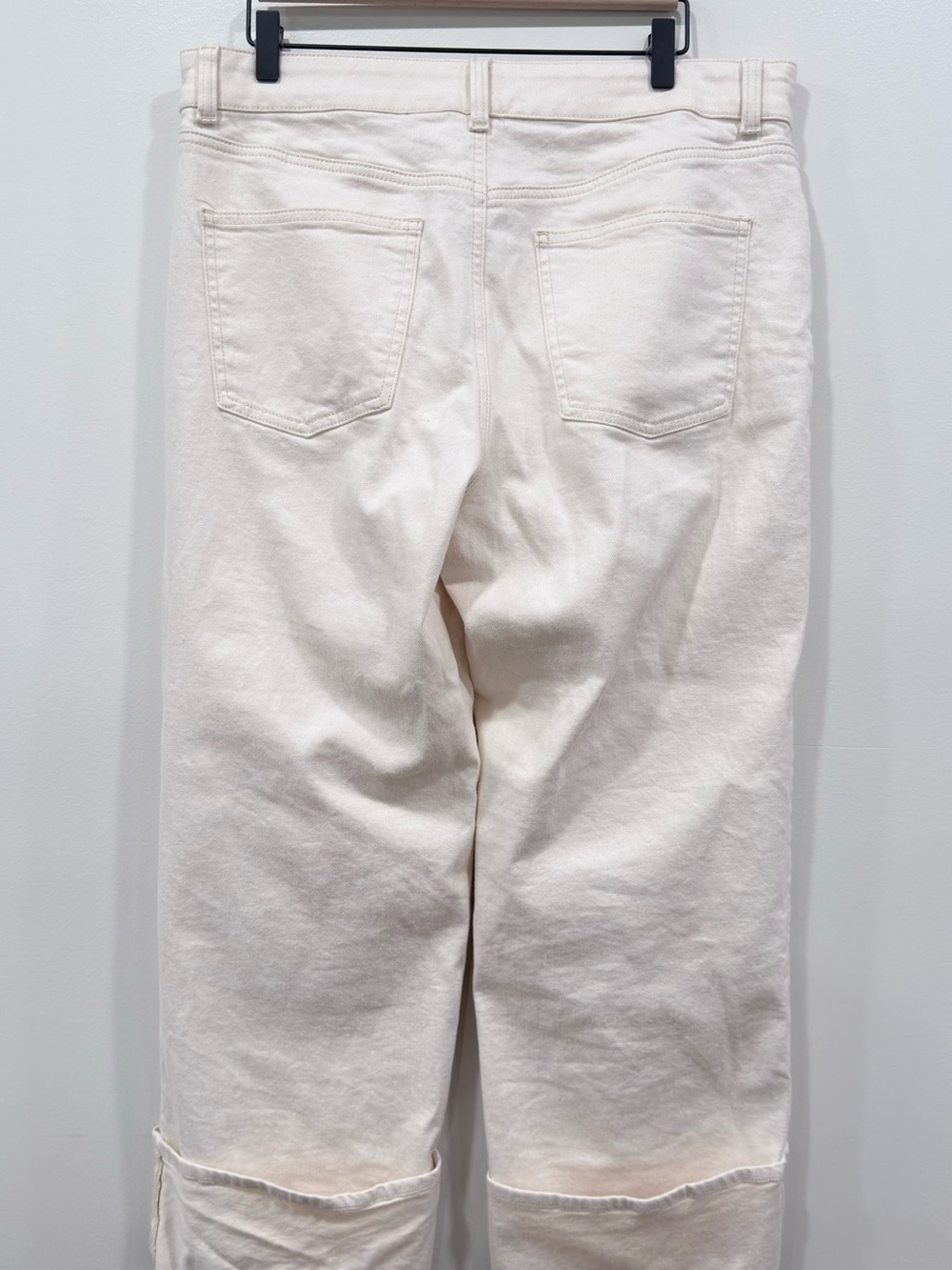 Talbots Cuffed Cream Jeans - Picture 11 of 13